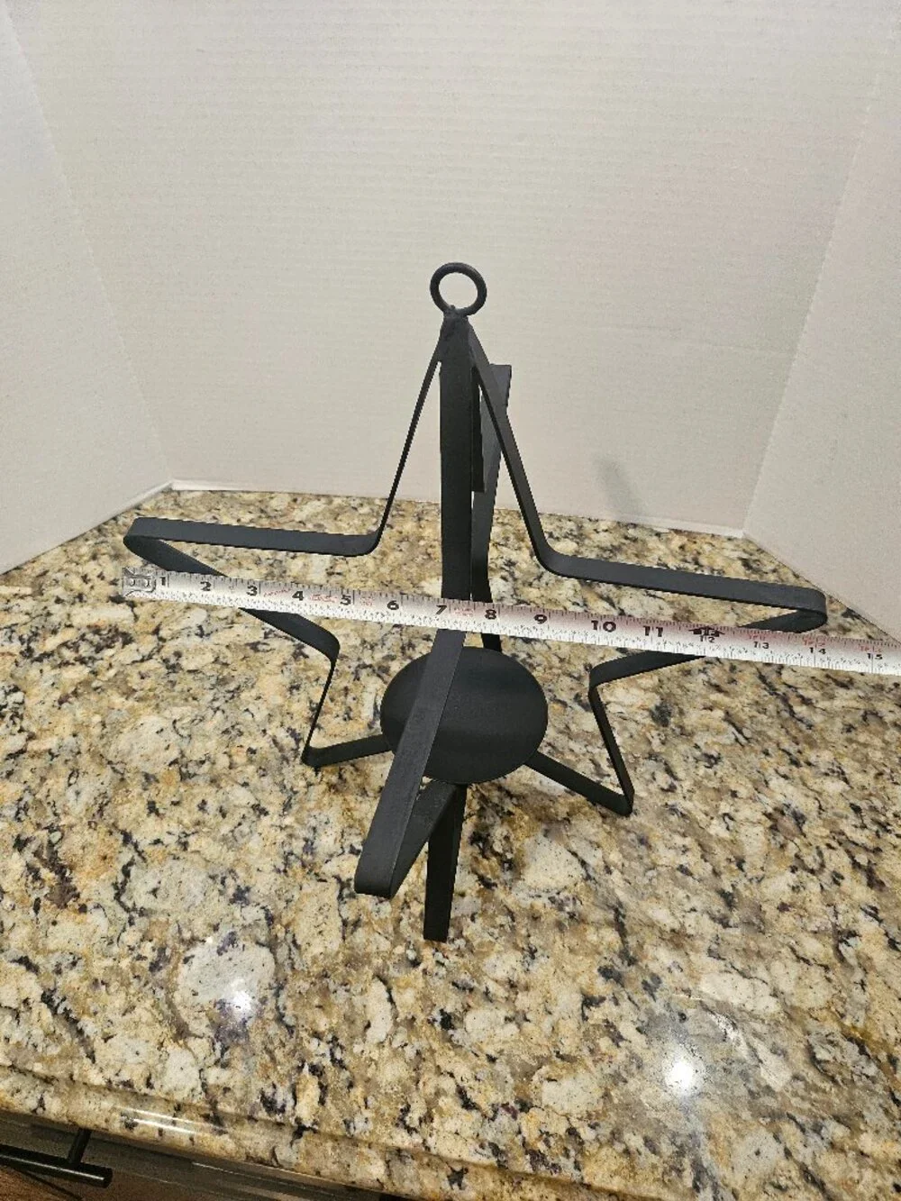 Modern Black Wrought Iron 3D  Candle Holder 17